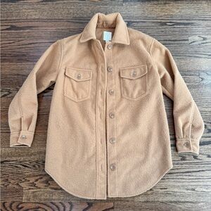 Joie Camel Button-Up Shacket